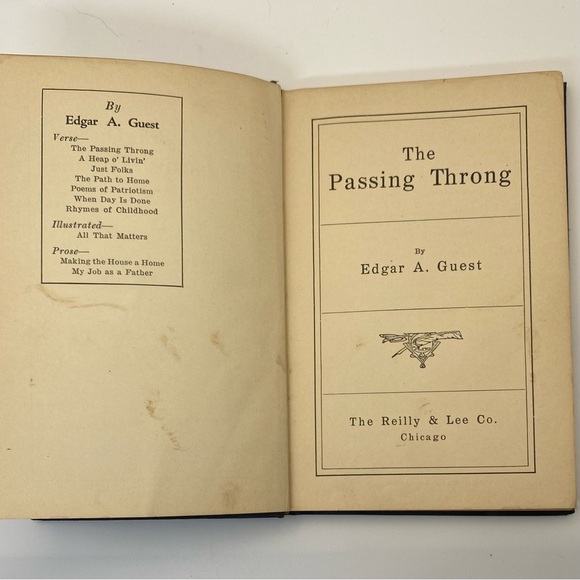 1923, The Passing Throng by Edgar A Guest - antique book - Picture 7 of 11